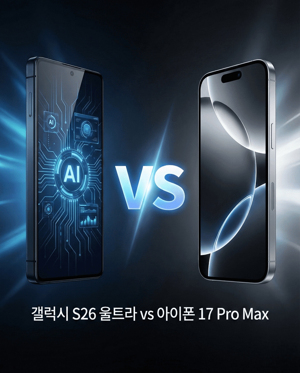 갤럭시 S26 울트라 vs 아이폰 17 Pro Max 비교