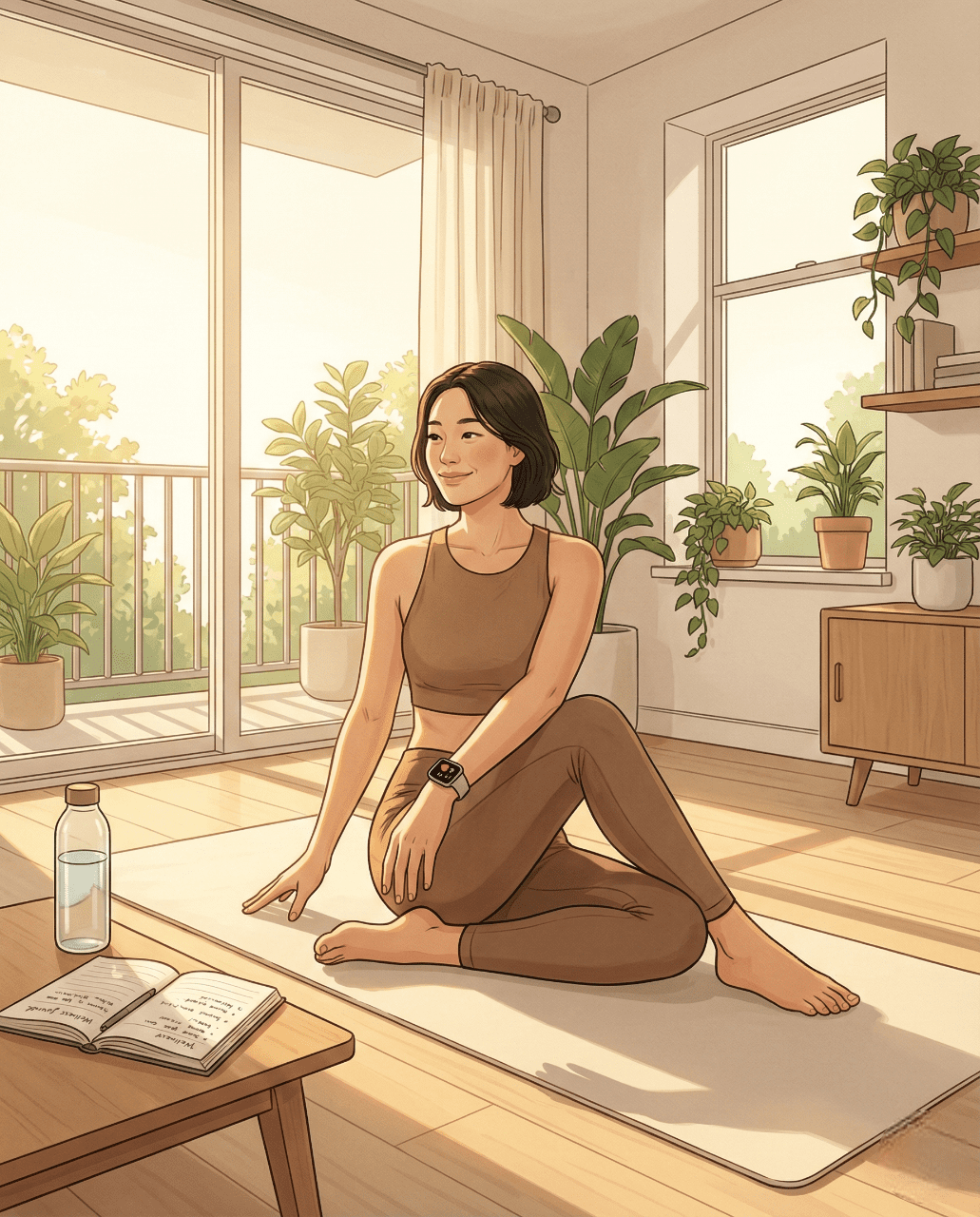 웰니스 라이프스타일 아침 루틴