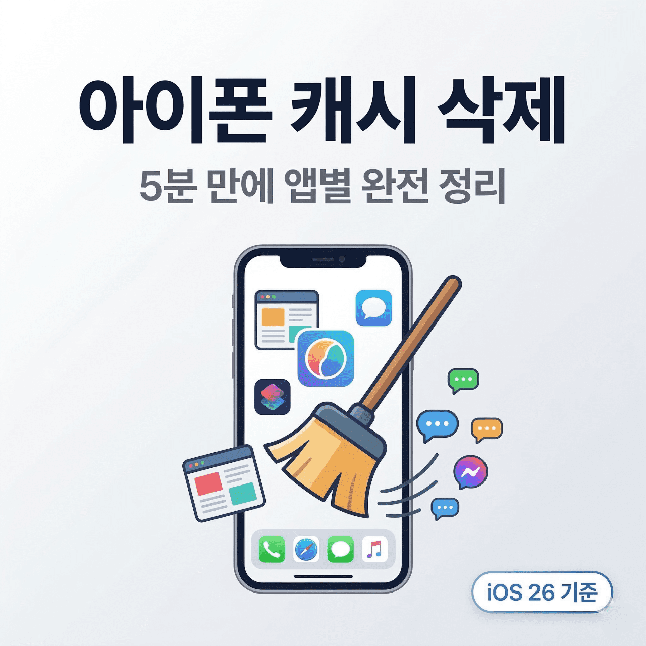 아이폰 캐시 삭제 방법 총정리