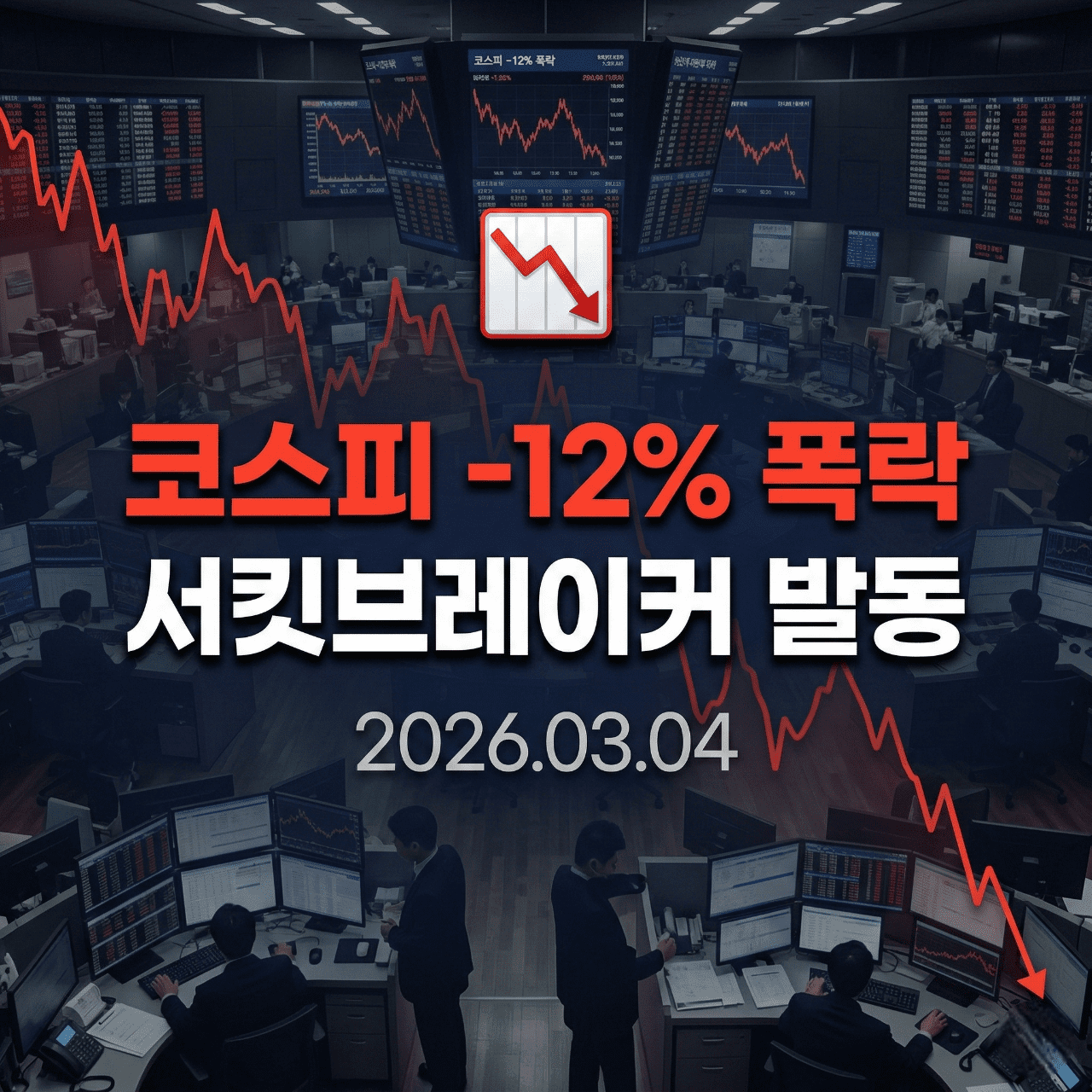 코스피 12% 폭락 서킷브레이커 발동
