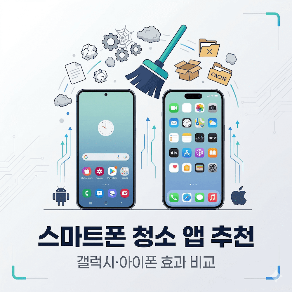 스마트폰 청소 앱 추천 갤럭시 아이폰