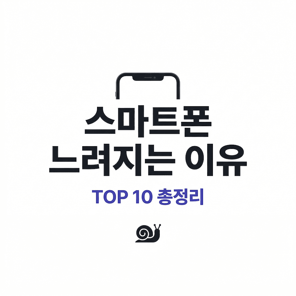 스마트폰 느려지는 이유 TOP 10 갤럭시 아이폰